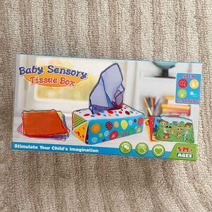 NIB baby sensory tissue box